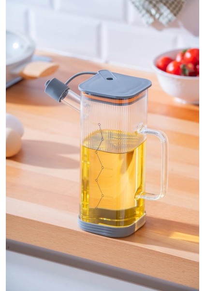 Lume Gri Cam Yağdanlık 750ML