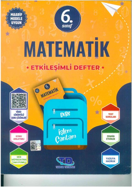 6. Sınıf Matematik Etkileşimli Defter (Yeni Maarif Modeline Uygun)