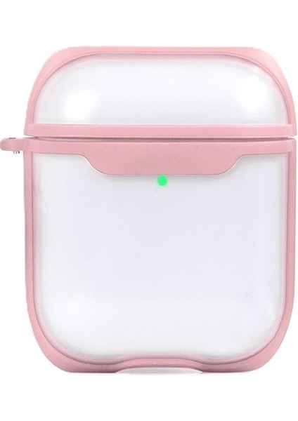 Apple Airpods 1. ve 2. Nesil Uyumlu Buzlu Transparan Renkli Çizgili Kılıf Bumper Koruma Kabı Hybrid fiyatları