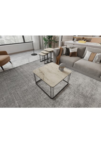 Orta Sehpa ve Zigon Sehpa Alize Set Traverten fiyatları