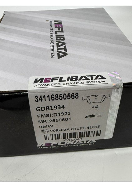 Bmw F30 Ön Fren Balatası Takımı 34116850568 modelleri