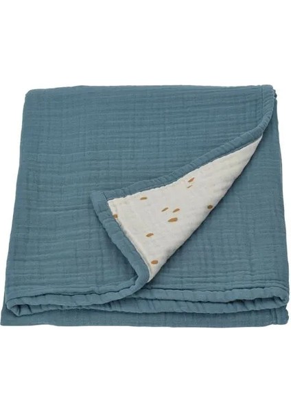 Guldvavare Bebek Battaniyesi Mavi Beyaz 80 x 100 cm