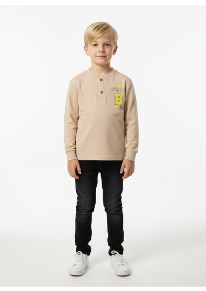 Just B Baskılı Erkek Çocuk Sweatshirt