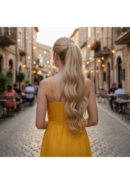 Tokalı Dalgalı At Kuyruğu / Kumral Beyaz Platin Röfleli