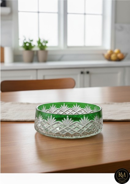 Kesme Kristal El Işçiliği Kase