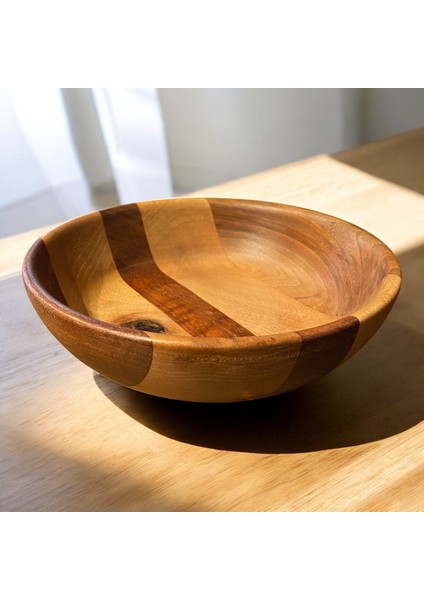 🌰 El Yapımı Ceviz ve Maun Ağaçlarından Ahşap Tabak