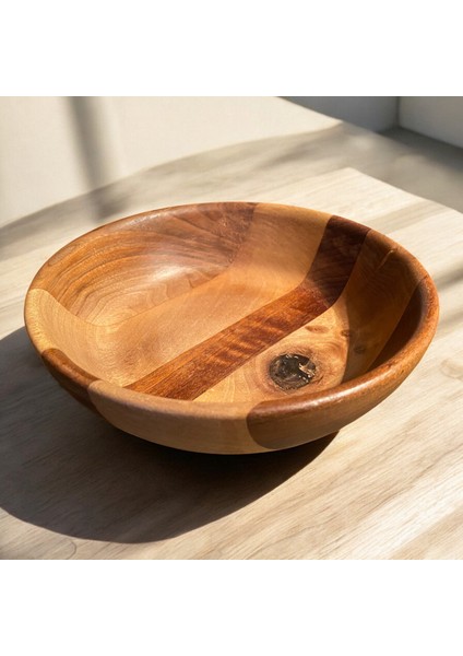 🌰 El Yapımı Ceviz ve Maun Ağaçlarından Ahşap Tabak fırsatları