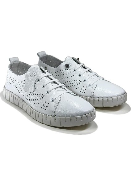 Kadın Bağcıklı Hakiki Deri Comfort Ayakkabı