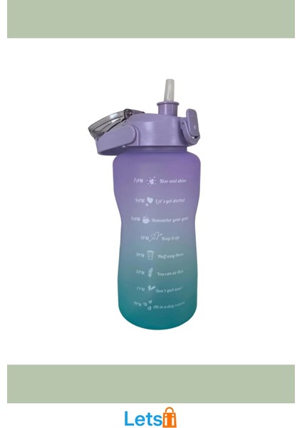 2 Litre Günlük Motivasyon Su Matarası Ilham Verici Tasarım fırsatları