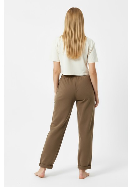 Duble Paça Eşofman Altı Kiremit 2629 modelleri