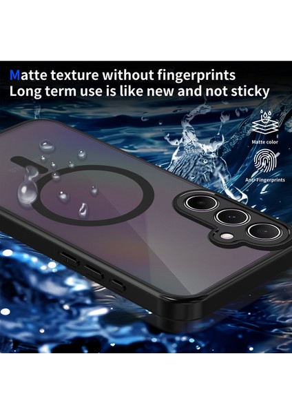 Samsung Galaxy S24 Plus Kılıf, Manyetik Yarı Saydam Mat Darbeye Dayanıklı ve Parmak Izi Önleyici Koruyucu Kılıf-Siyah (Yurt Dışından) modelleri