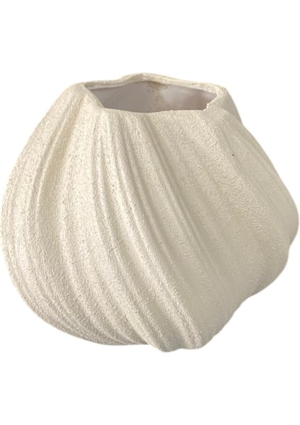 Ahşap & Krem Renk Modern Dalgalı Dekoratif Vazo | Seramik Görünümlü El Yapımı Ev Aksesuarı modelleri