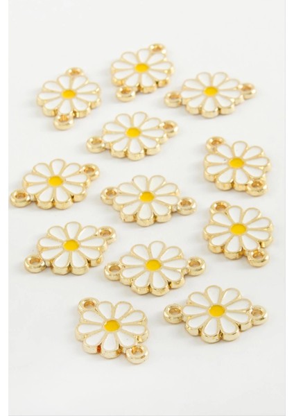 Papatya Çift Kulplu Mineli Bileklik ve Kolye Ucu Aparatı 1 Adet