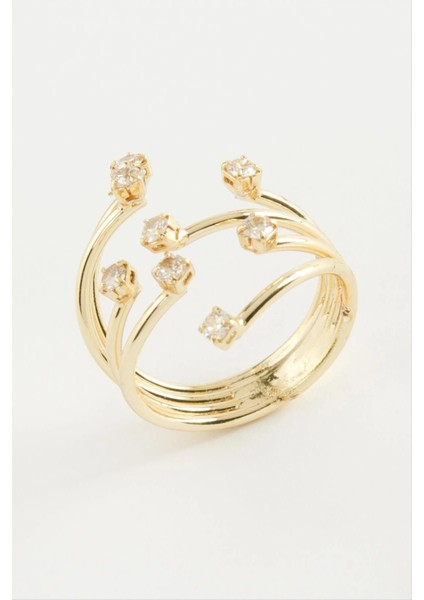 Ağaç Zirkon Taşlı Yüzük