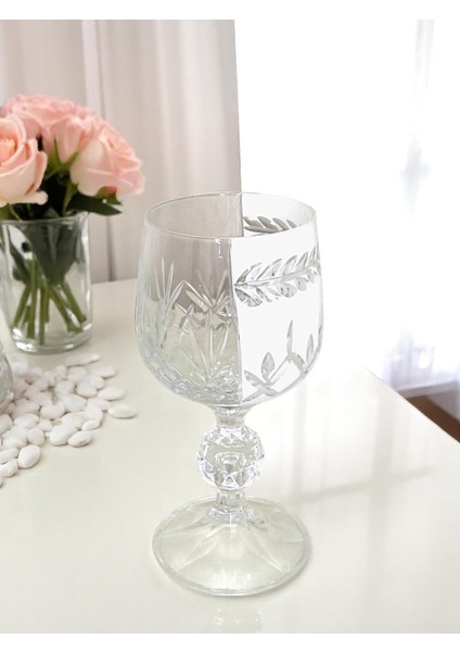 El Yapımı Kristal Ayaklı Dekoratif Sunumluk Kahve Yanı Likör Su Bardağı Takım 6'lı fiyatları