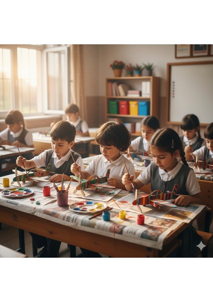 Uçak Etkinlik Seti - Ahşap Uçak Boyama - Uçak Tasarım Kiti - 10'lu indirimleri