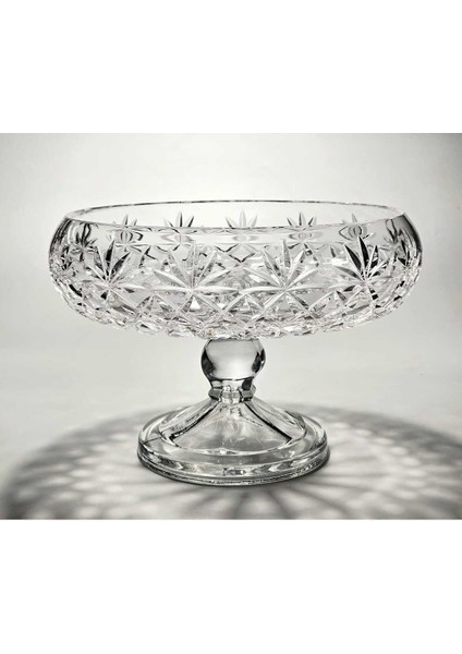 El Yapımı Kristal Palm Desenli 28 cm Dekoratif Sunumluk Kase modelleri