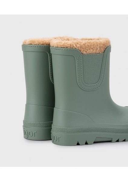 Verona Borreguito Çocuk Yağmur Çizmesi Haki modelleri