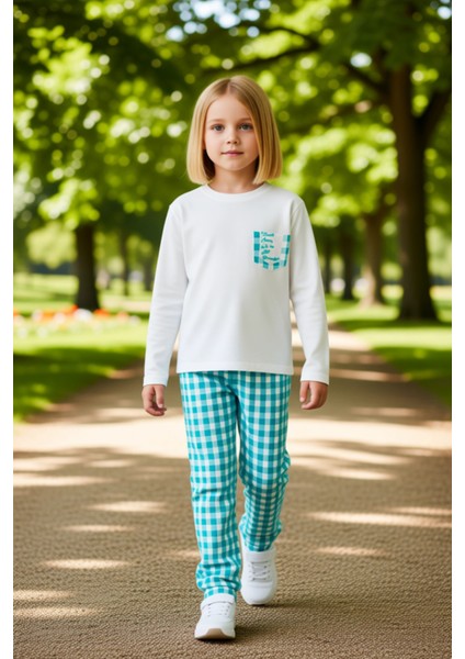 Kız Çocuk Uzun Kollu Pijama Takımı Konforlu ve Şık Geceler Için Mükemmel Seçim Kaliteli Şık