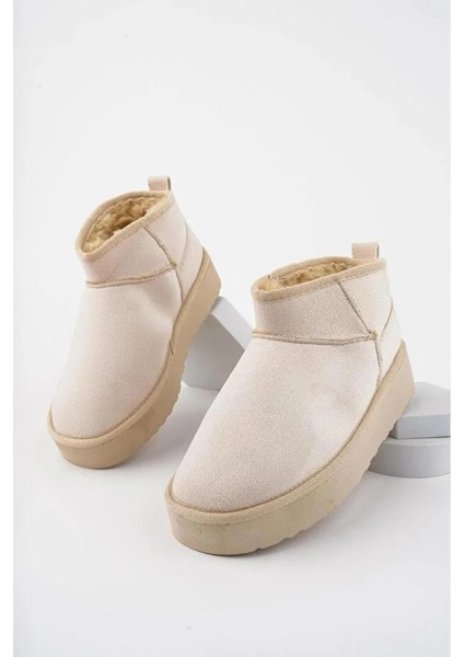 Oslo Mini Süet Yarım Bot Içi Tüylü Kalın Taban Kadın Ayakkabı fiyatları
