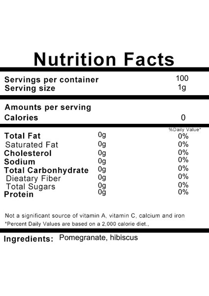 Gerçek Nar Içeren Nar Çayı (100G)- Gerçek Meyve Çayı, Doğal, Hibiskus, Nar Çekirdeği