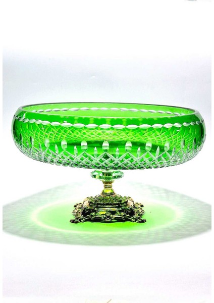 Kristal Kesme Gold Ayak Yeşil Kase fırsatları