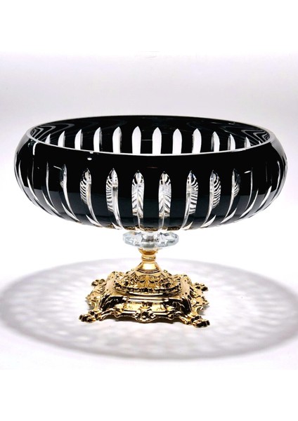 Kristal Kesme Vertical Dekor Siyah Büyük Kase 28 fırsatları