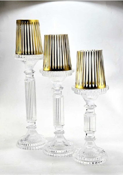 El Yapımı Kristal Dekoratif Mumluk Set 3'lü fiyatları