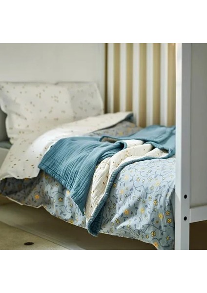 Guldvavare Bebek Battaniyesi Mavi Beyaz 80 x 100 cm indirimleri