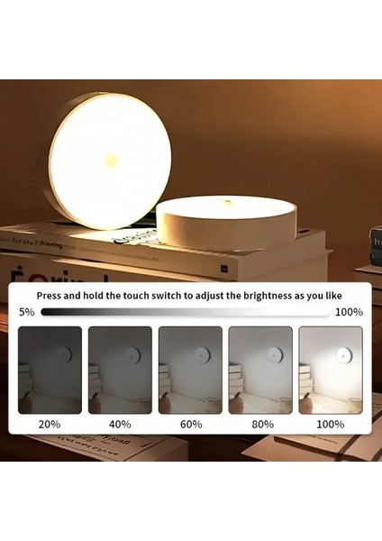 Hareket Sensörlü USB Şarjlı LED Işık Lamba (5324)