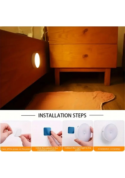 Hareket Sensörlü USB Şarjlı LED Işık Lamba (5324) fiyatları