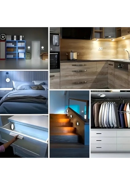 Hareket Sensörlü USB Şarjlı LED Işık Lamba (5324) indirimleri