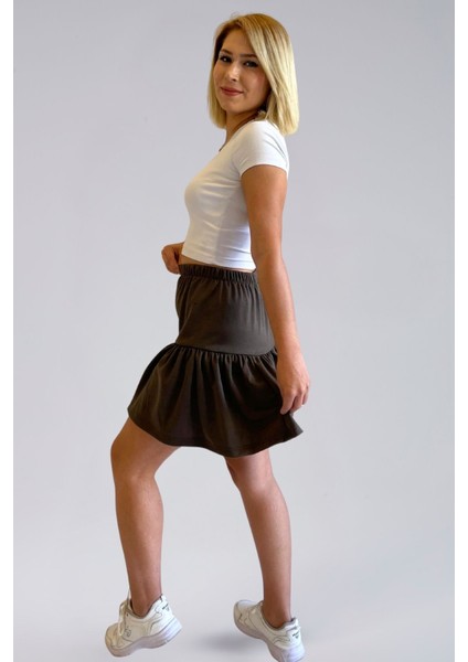 Mevsimlik Kadın Etek - Ecrin Kumaş Mevsimlik Mini Boy Kadın Şort Etek fırsatları