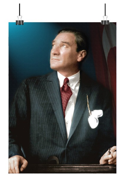 Atatürk Poster3 - Retro Duvar Dekoru