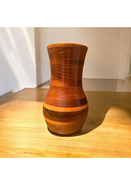 🌳 El Yapımı Dut, Ceviz, Meşe ve Maun Ağaçlarından Ahşap Vazo fiyatları