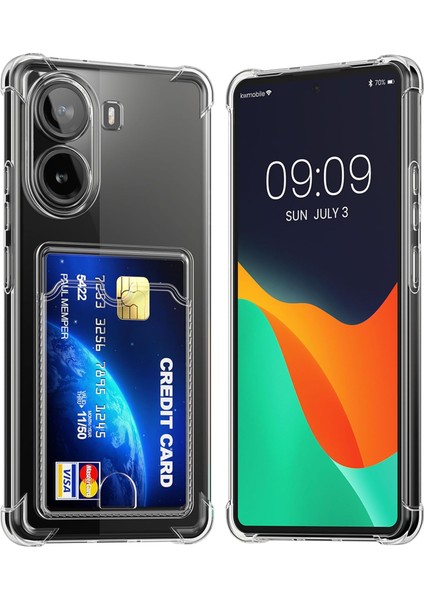 Xiaomi Poco X7 Pro Kılıf Kamera Korumalı Kartlıklı Sfy Kapak