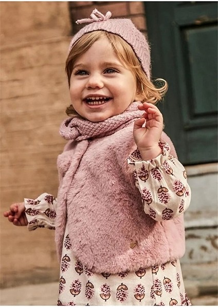 Kız Bebek Kürk Yelek 2327