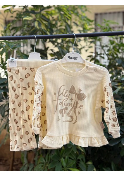 Kız Bebek Mevsimlik Fitilli Alt Üst Takım Şık Tasarım Özel Gün Günlük Alt Üst Takım indirimleri