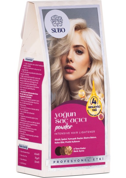 Yoğun Saç Açıcı Powder