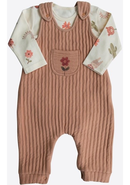 Sandy Salopet 2'li Takım Kahverengi