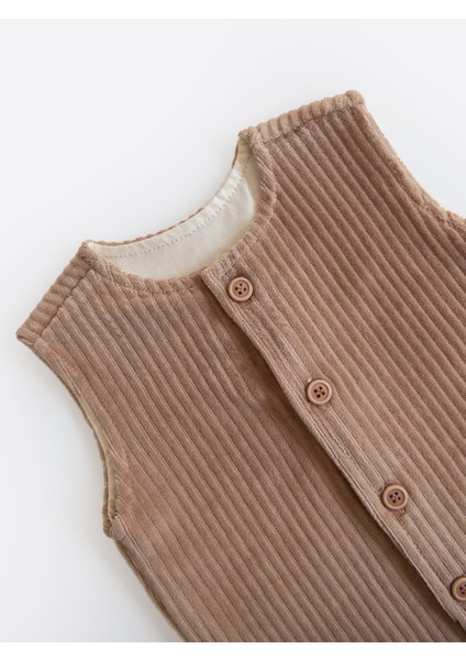 Organik Dosse Yelek Kahverengi fırsatları