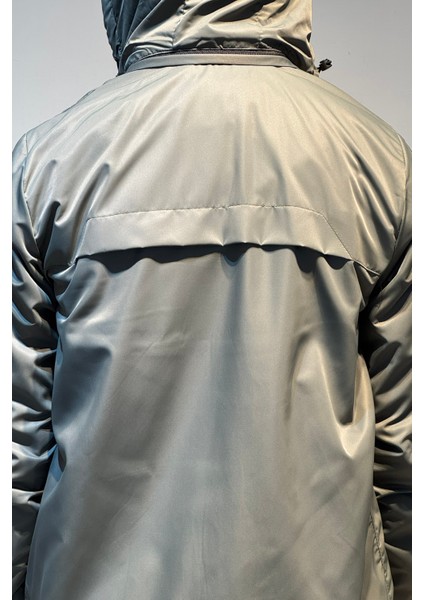 Erkek Kapüşonlu Cep Detaylı Içi Polar Kışlık Mont 2571 Haki indirimleri