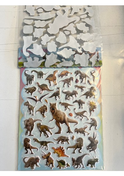 Dinazorlar Kabartma Sticker Etkinlik Oyunu 2 Kartela Birden MODEL22 fiyatları