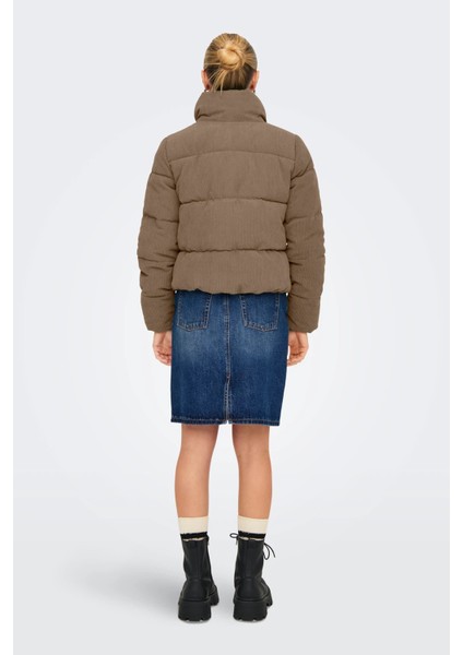 Kadın Onlnewdolly Dik Yaka Şişme Mont 15304768 Kahverengi fiyatları