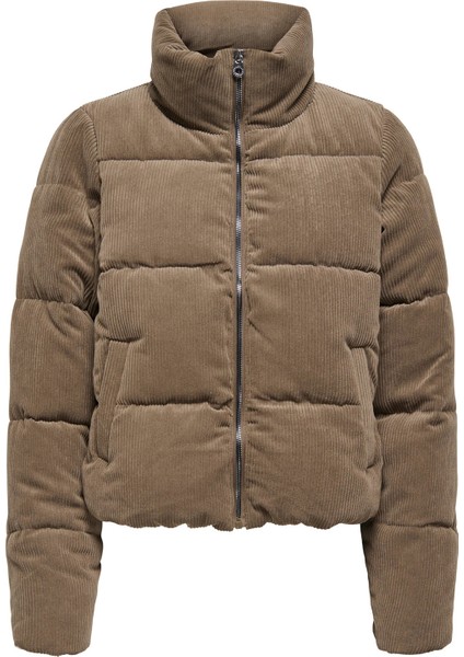 Kadın Onlnewdolly Dik Yaka Şişme Mont 15304768 Kahverengi modelleri