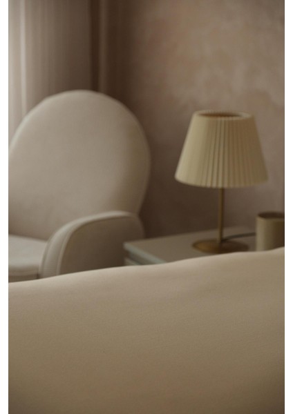 Tek Kişilik Lastikli Çarşaf Krem