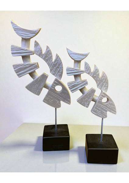 Ikili Balık Kılçığı Beyaz Dekor modelleri