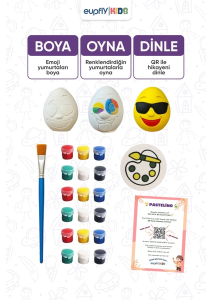 Emoji Boyama Seti Sanat Etkinlik Kiti – Çocuklara Özel Renkli Gelişim Oyunu fiyatları
