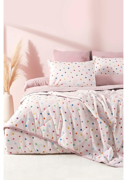 Bonny Çift Kişilik Nevresimli Pike Takımı - 7 Parça Çeyiz Seti