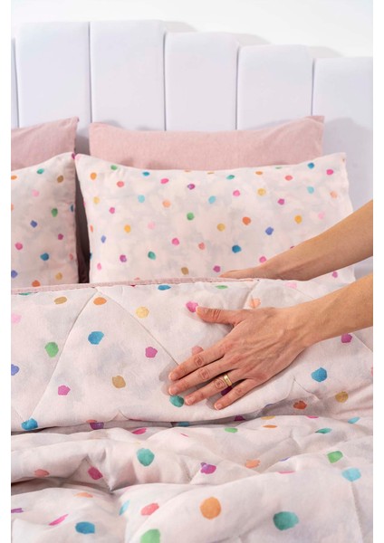 Bonny Çift Kişilik Nevresimli Pike Takımı - 7 Parça Çeyiz Seti indirimleri